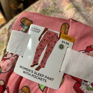 Strawberry Shortcake Women's Pink Sleep Pants